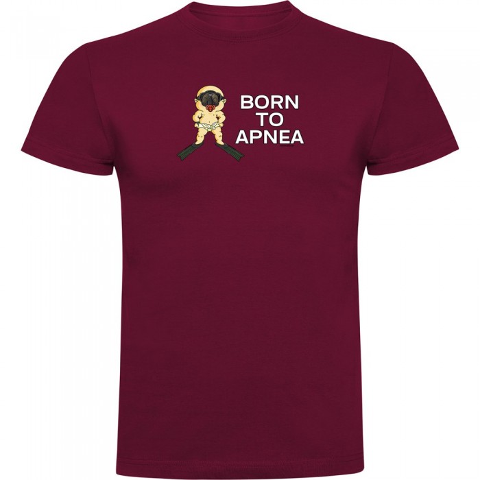 [해외]KRUSKIS Born To Apnea 반팔 티셔츠 10139291735 Dark Red