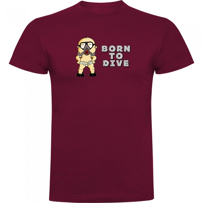 [해외]KRUSKIS Born To Dive 반팔 티셔츠 10139291747 Dark Red