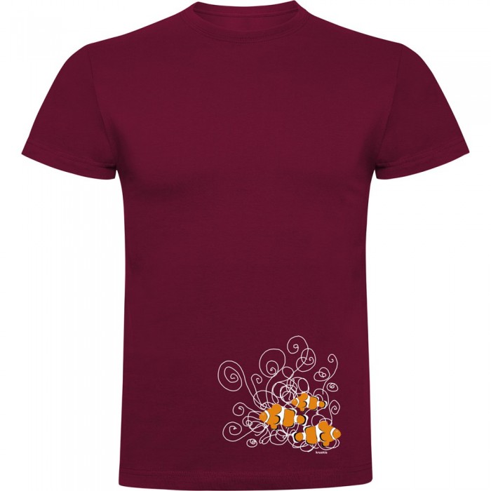 [해외]KRUSKIS Clownfish 반팔 티셔츠 10139291879 Dark Red