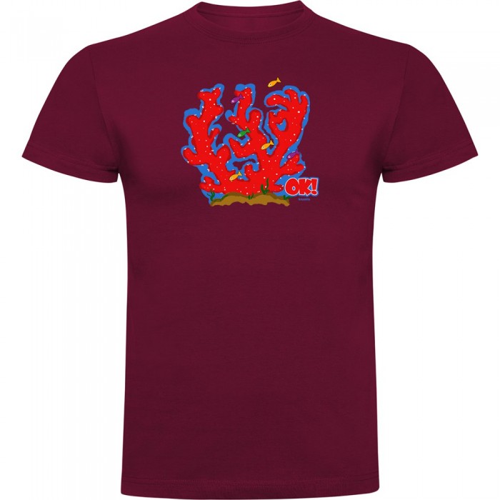 [해외]KRUSKIS Coral OK 반팔 티셔츠 10139291891 Dark Red