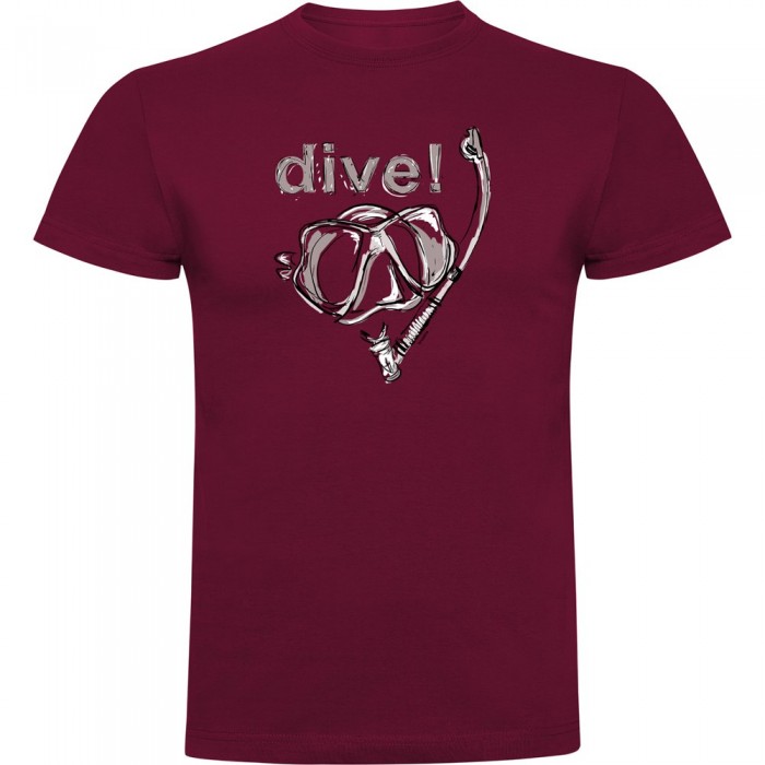 [해외]KRUSKIS 반팔 티셔츠 Dive! 10139291951 Dark Red