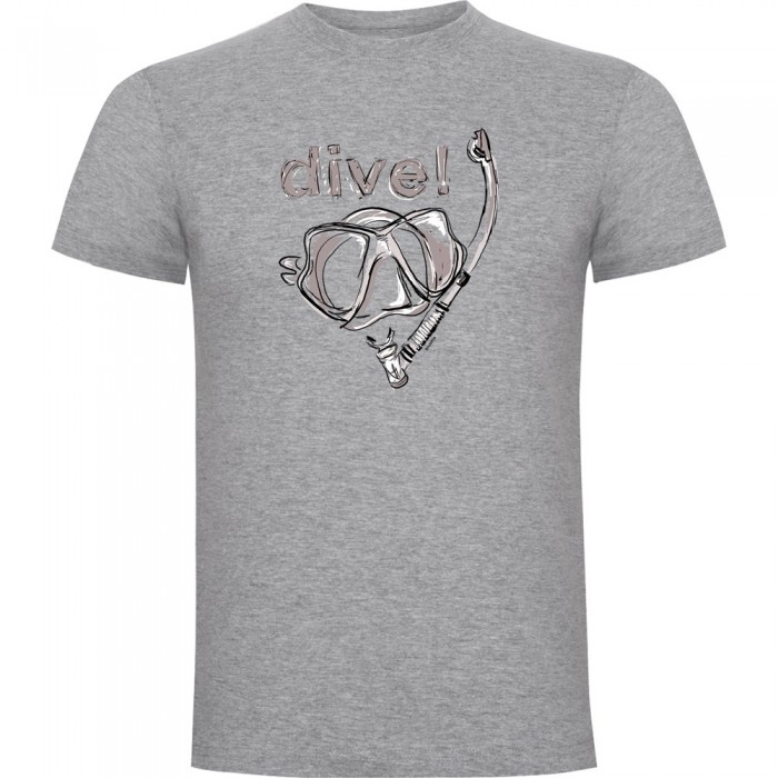 [해외]KRUSKIS Dive! 반팔 티셔츠 10139291953 Heather Grey