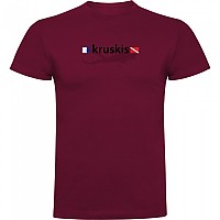 [해외]KRUSKIS Diver Flags 반팔 티셔츠 10139291967 Dark Red