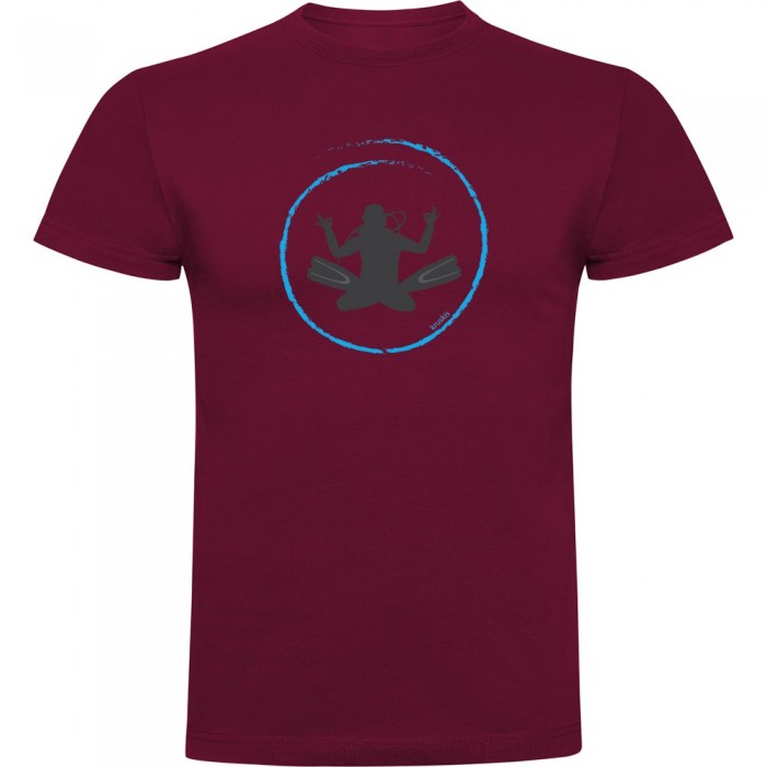 [해외]KRUSKIS Diver Zen 반팔 티셔츠 10139291971 Dark Red