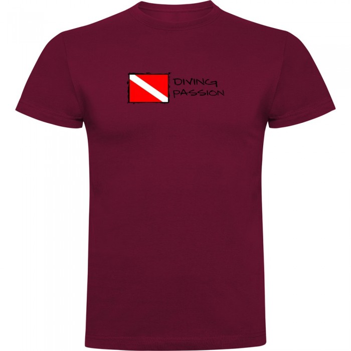 [해외]KRUSKIS 반팔 티셔츠 Diving Passion 10139291979 Dark Red