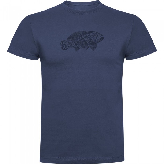 [해외]KRUSKIS Grouper Tribal 반팔 티셔츠 10139292280 Denim Blue