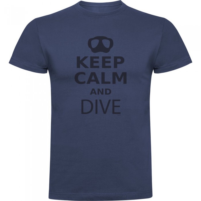 [해외]KRUSKIS 반팔 티셔츠 Keep Calm And Dive 10139292428 Denim Blue
