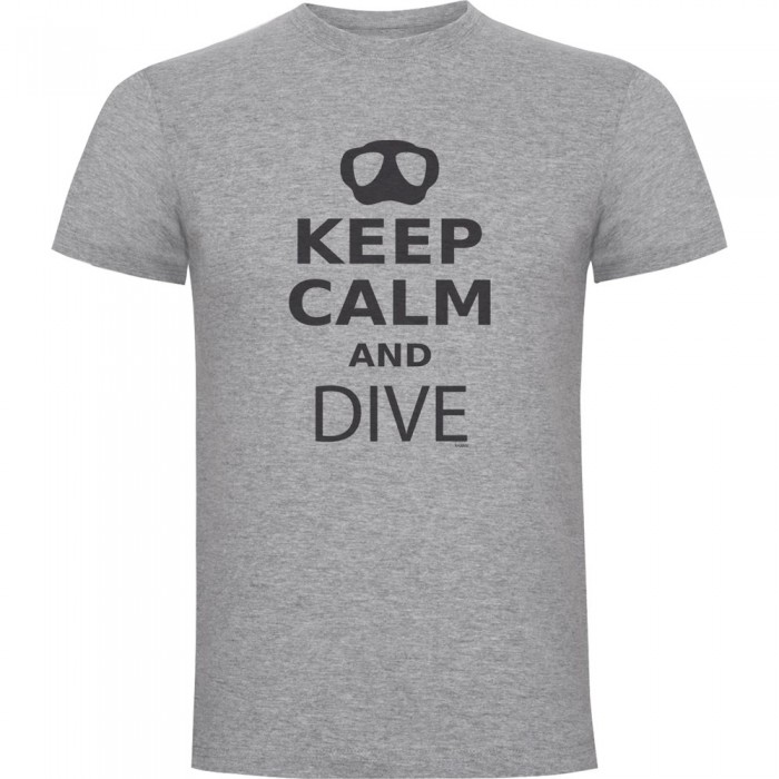 [해외]KRUSKIS Keep Calm And Dive 반팔 티셔츠 10139292429 Heather Grey