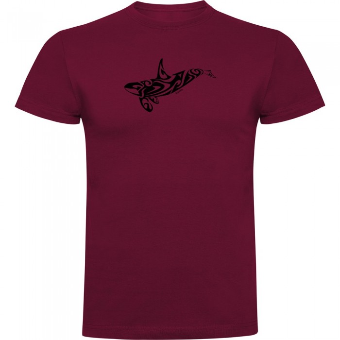 [해외]KRUSKIS Orca Tribal 반팔 티셔츠 10139292643 Dark Red