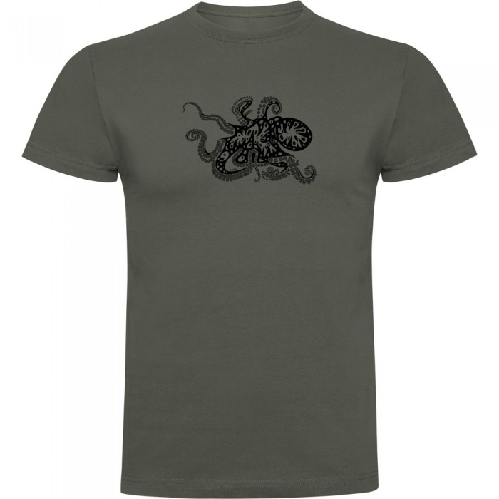 [해외]KRUSKIS Psychedelic Octopus 반팔 티셔츠 10139292714 Dark Army Green
