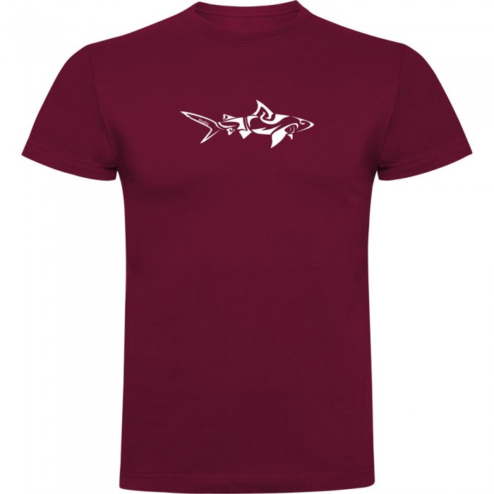 [해외]KRUSKIS 반팔 티셔츠 Shark Tribal 10139292883 Dark Red