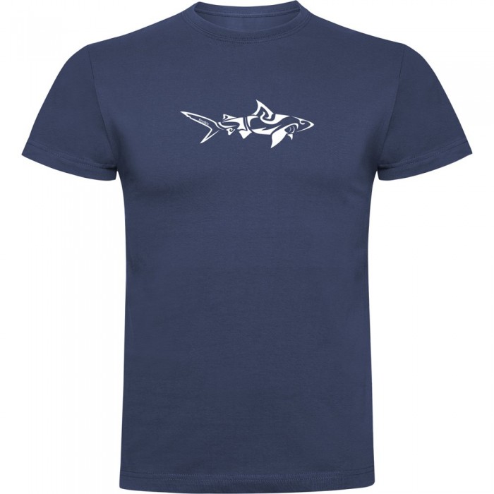 [해외]KRUSKIS Shark Tribal 반팔 티셔츠 10139292884 Denim Blue