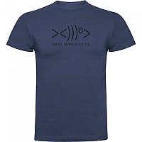 [해외]KRUSKIS Simply Diving Addicted 반팔 티셔츠 10139292896 Denim Blue