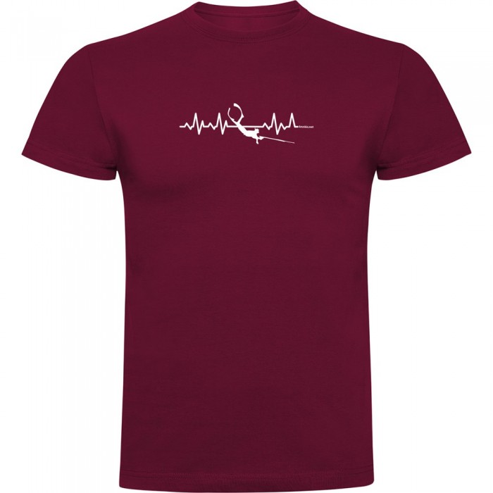 [해외]KRUSKIS Spearfishing Heartbeat 반팔 티셔츠 10139293015 Dark Red