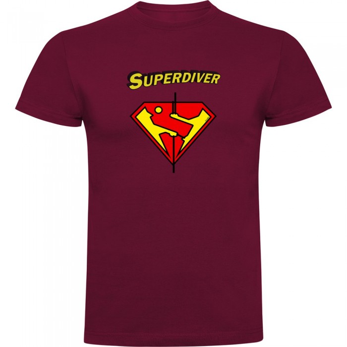[해외]KRUSKIS Super Diver 반팔 티셔츠 10139293119 Dark Red