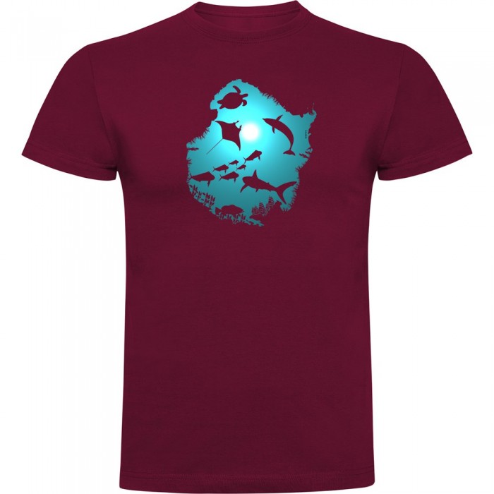 [해외]KRUSKIS Underwater Dream 반팔 티셔츠 10139293219 Dark Red
