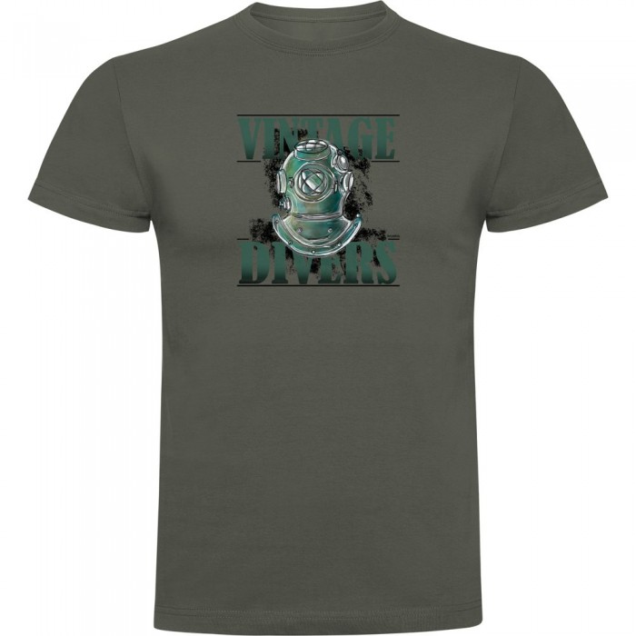 [해외]KRUSKIS Vintage Divers 반팔 티셔츠 10139293222 Dark Army Green
