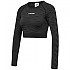 [해외]험멜 Saga Cropped Seamless 긴팔 티셔츠 7139082035 Black / Asphalt Melange