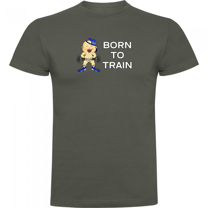 [해외]KRUSKIS Born To Train 반팔 티셔츠 7139291810 Dark Army Green