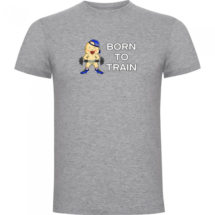 [해외]KRUSKIS Born To Train 반팔 티셔츠 7139291813 Heather Grey