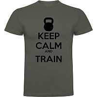 [해외]KRUSKIS Keep Calm And Train 반팔 티셔츠 7139292462 Dark Army Green