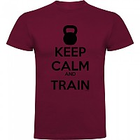 [해외]KRUSKIS Keep Calm And Train 반팔 티셔츠 7139292463 Dark Red