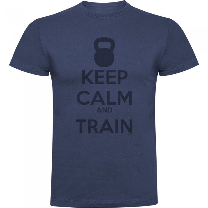 [해외]KRUSKIS Keep Calm And Train 반팔 티셔츠 7139292464 Denim Blue
