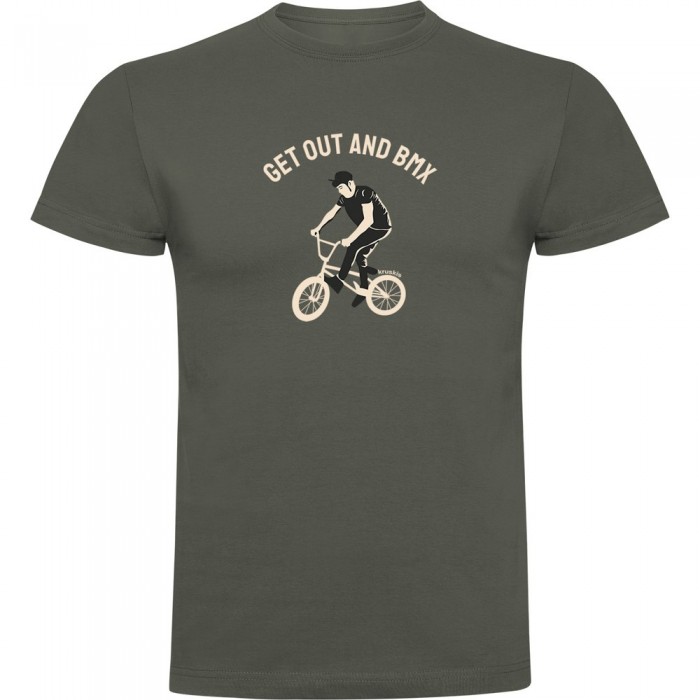 [해외]KRUSKIS Get Out And BMX 반팔 티셔츠 1139292254 Dark Army Green