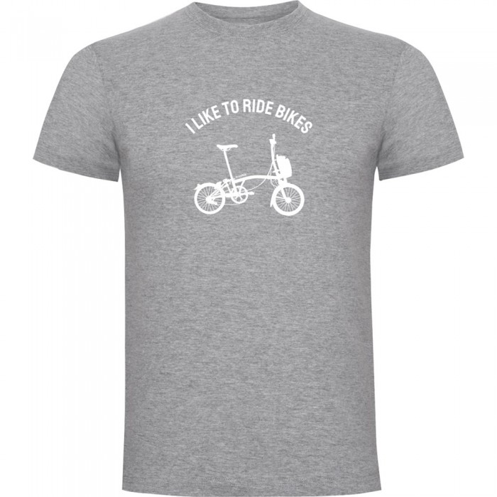 [해외]KRUSKIS I Like To Ride Bikes 반팔 티셔츠 1139292357 Heather Grey
