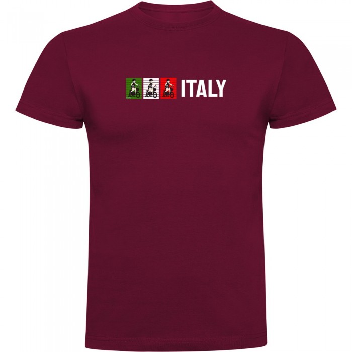 [해외]KRUSKIS Italy 반팔 티셔츠 1139292383 Dark Red