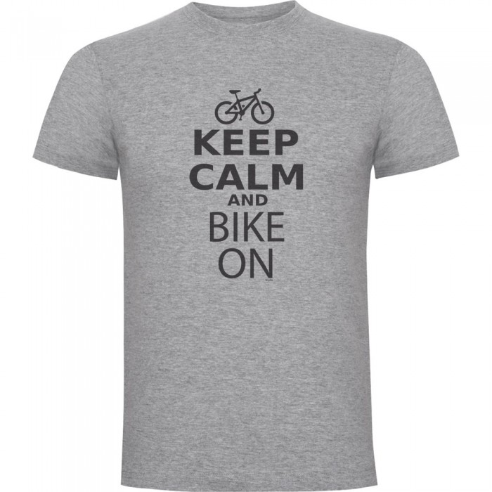 [해외]KRUSKIS Keep Calm And Bike On 반팔 티셔츠 1139292421 Heather Grey