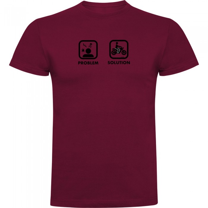 [해외]KRUSKIS 프로blem 솔루션 Ride 반팔 티셔츠 1139292675 Dark Red