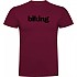 [해외]KRUSKIS Word Biking 반팔 티셔츠 1139293255 Dark Red