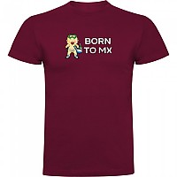 [해외]KRUSKIS Born To MX 반팔 티셔츠 9139291759 Dark Red