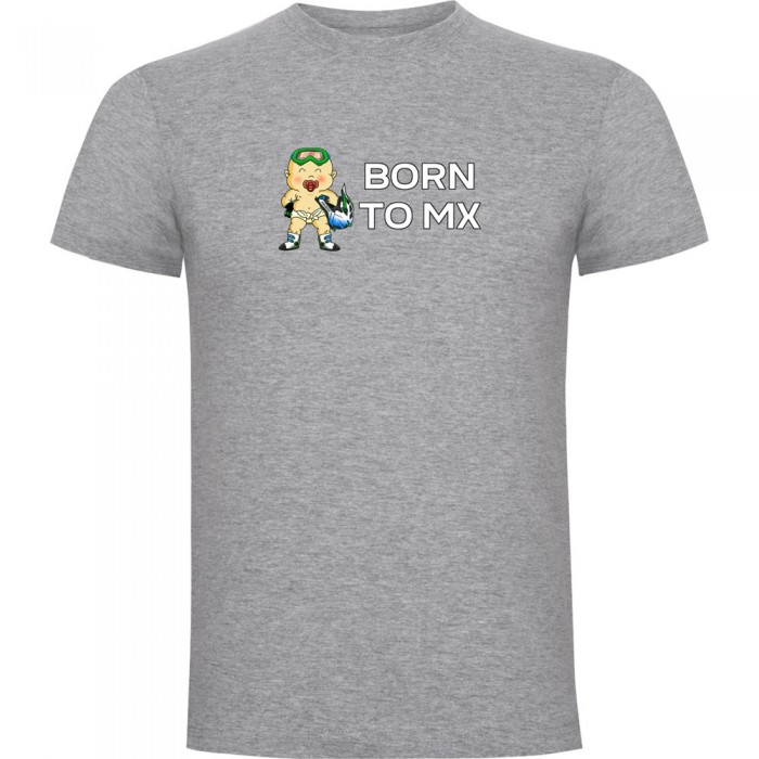 [해외]KRUSKIS Born To MX 반팔 티셔츠 9139291761 Heather Grey