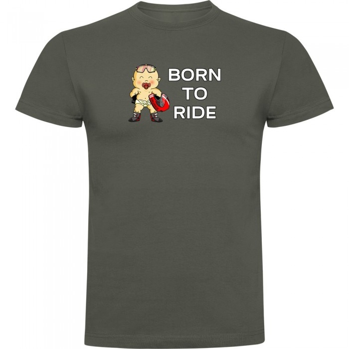 [해외]KRUSKIS Born To Ride 반팔 티셔츠 9139291771 Dark Army Green