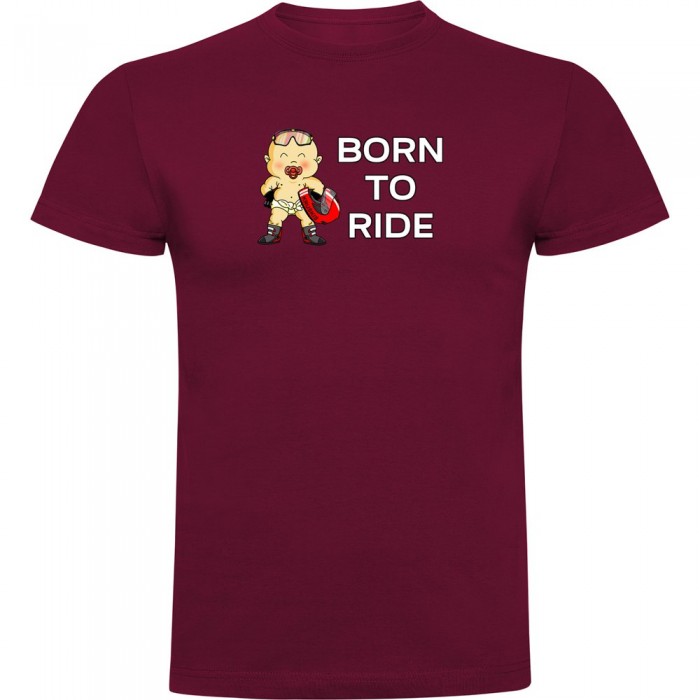 [해외]KRUSKIS Born To Ride 반팔 티셔츠 9139291773 Dark Red