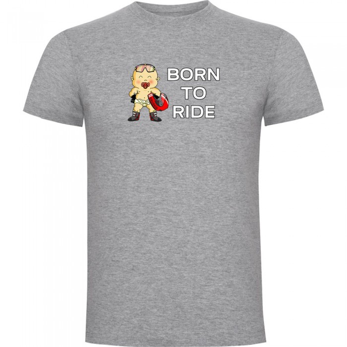 [해외]KRUSKIS Born To Ride 반팔 티셔츠 9139291777 Heather Grey