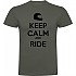 [해외]KRUSKIS Keep Calm And Ride 반팔 티셔츠 9139292442 Dark Army Green