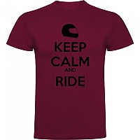 [해외]KRUSKIS 반팔 티셔츠 Keep Calm And Ride 9139292443 Dark Red