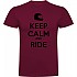 [해외]KRUSKIS Keep Calm And Ride 반팔 티셔츠 9139292443 Dark Red