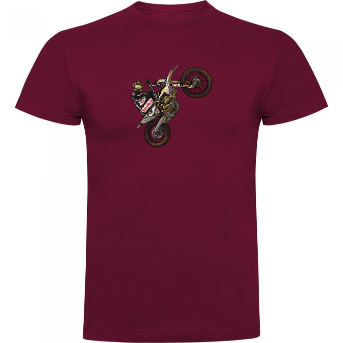 [해외]KRUSKIS Motocross 반팔 티셔츠 9139292543 Dark Red