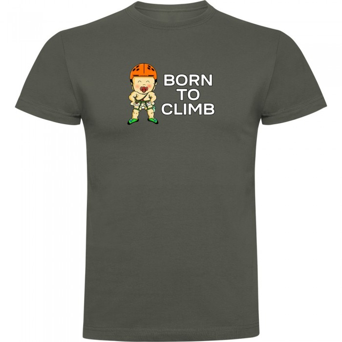 [해외]KRUSKIS Born To Climb 반팔 티셔츠 4139291742 Dark Army Green
