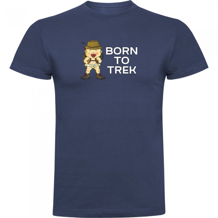 [해외]KRUSKIS Born To Trek 반팔 티셔츠 4139291816 Denim Blue