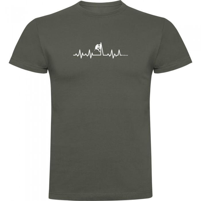 [해외]KRUSKIS Climbing Heartbeat 반팔 티셔츠 4139291874 Dark Army Green