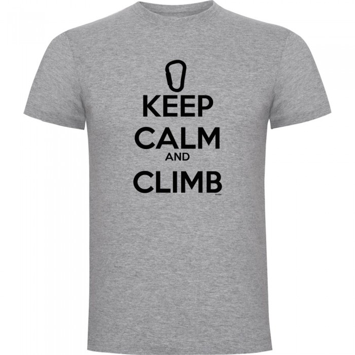 [해외]KRUSKIS Keep Calm And Climb 반팔 티셔츠 4139292425 Heather Grey