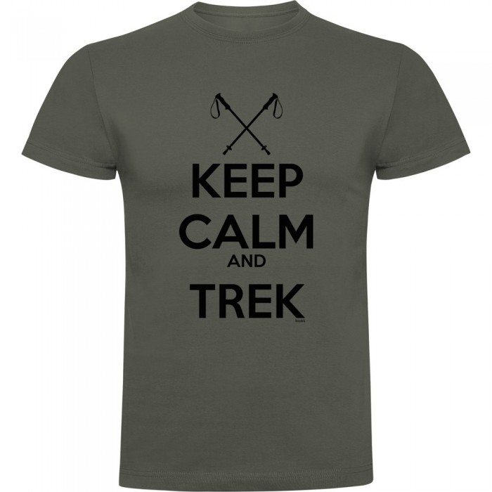 [해외]KRUSKIS Keep Calm And Trek 반팔 티셔츠 4139292466 Dark Army Green