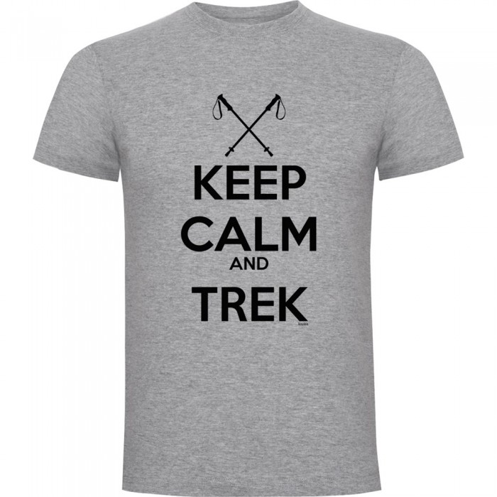 [해외]KRUSKIS Keep Calm And Trek 반팔 티셔츠 4139292469 Heather Grey