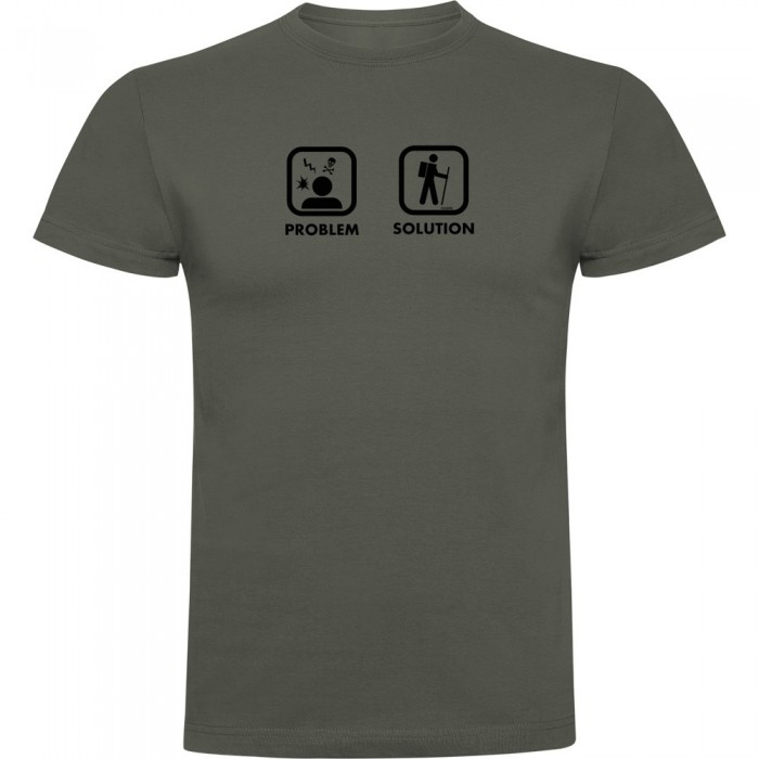 [해외]KRUSKIS 프로blem 솔루션 Trek 반팔 티셔츠 4139292710 Dark Army Green