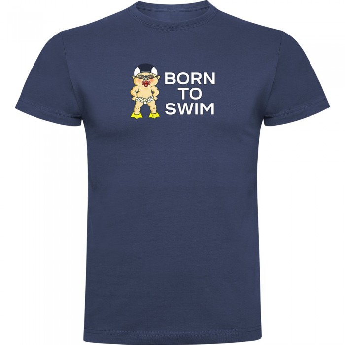 [해외]KRUSKIS Born To Swim 반팔 티셔츠 6139291808 Denim Blue
